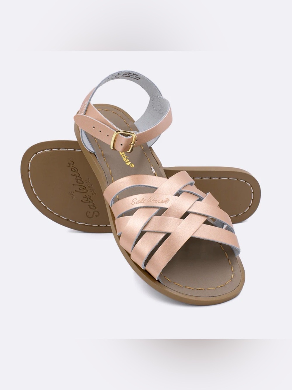 Salt Water Women’s Retro Sandals in Rose Gold